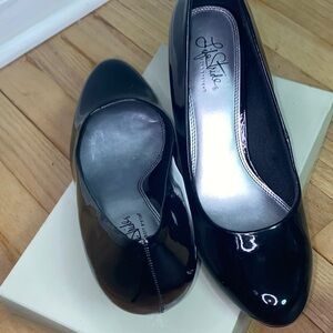 Life Stride Women's Shiny Black Flats